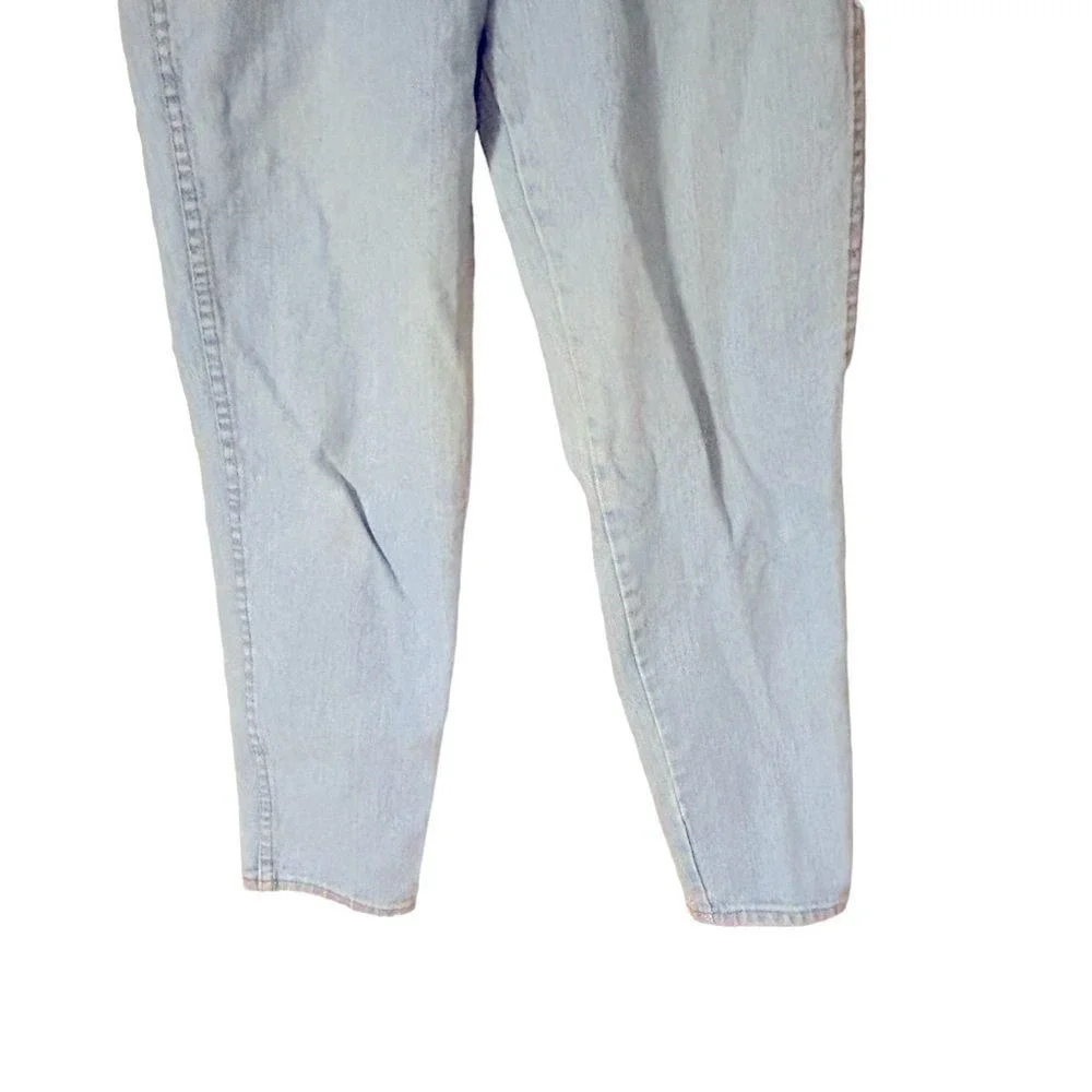 Chic Vintage 80s Women's High Rise Mom Jeans Light Wash Sz 14 Cotton Made in USA